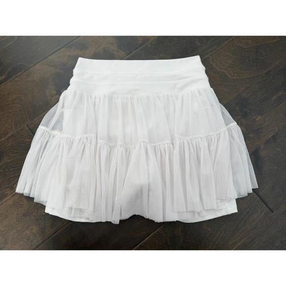 Pop Flex Pirouette Skort Cool White Size M - Picture 5 of 6